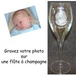 Lot de 2 Flûtes à champagne Parrain Marraine